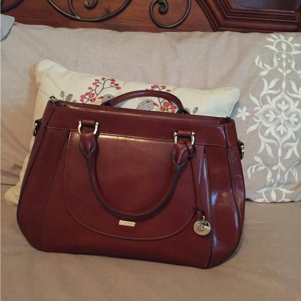 Brahmin Raelynn Cognac Topsail; excellent condition (only used a few times)